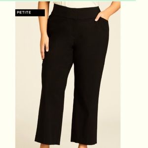 Black stretch trouser pants
